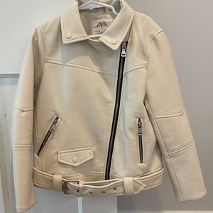 Zara Faux Leather Motorcycle Jacket